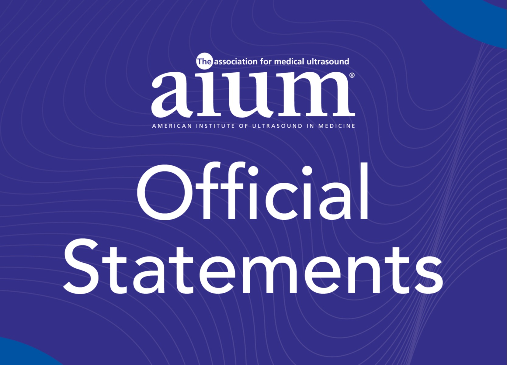 AIUM Official Statement graphic