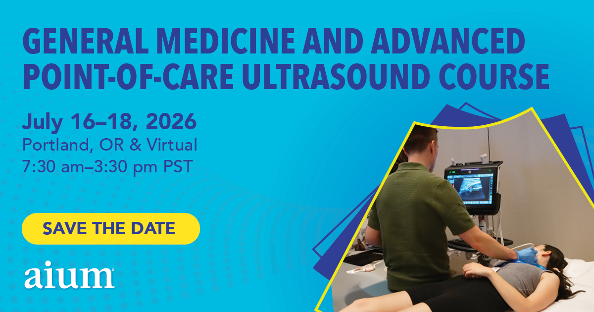 General POCUS Course Save the Date